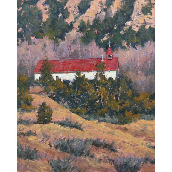 Church in Apache Canyon - Canvas Print