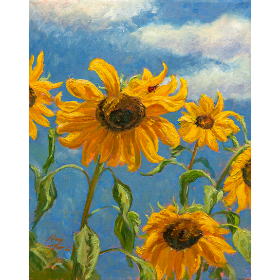 Sunflower Journey - Canvas Print